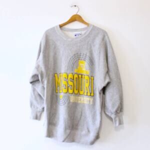 Vintage University of Missouri Tigers Mizzou Sweatshirt Large